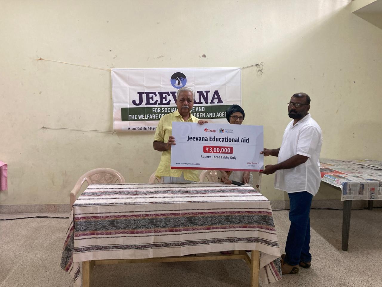 Inapp Information Technologies contributes to Jeevana’s Education Project